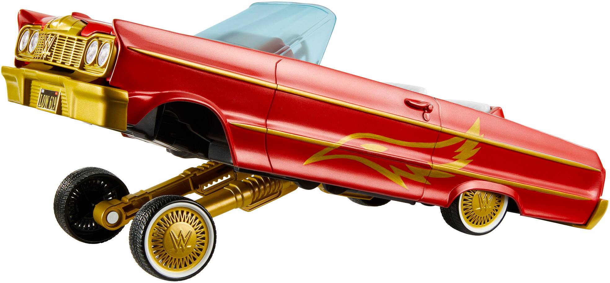 Alt View 16. WWE - Lucha Low Rider Vehicle with Rey Mysterio Action Figure - Red.