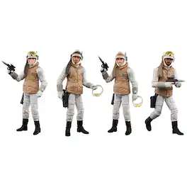Hasbro F5555 3.75 inch Star Wars The Vintage Collection Rebel Soldier Action Figures - Black