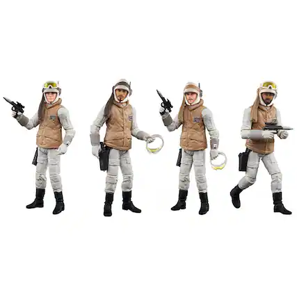 Front. Star Wars - Hasbro F5555 3.75 inch Star Wars The Vintage Collection Rebel Soldier Action Figures - Black.