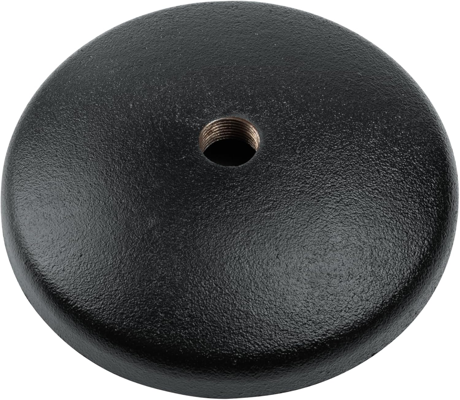 Left. Gator Frameworks - Round Base Desktop Mic Stand, Adjustable Height 9.5–14.5", Heavy-Duty Steel Tubing with Non-Slip Vibration-Reducing Feet - Black.