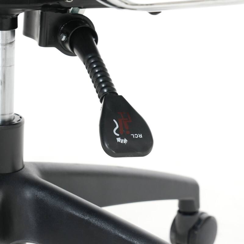 Alt View 9. LeisureMod - Hilton Modern High-Back Leather Executive Office Chair with Adjustable Height, Tilt & Swivel - Black.