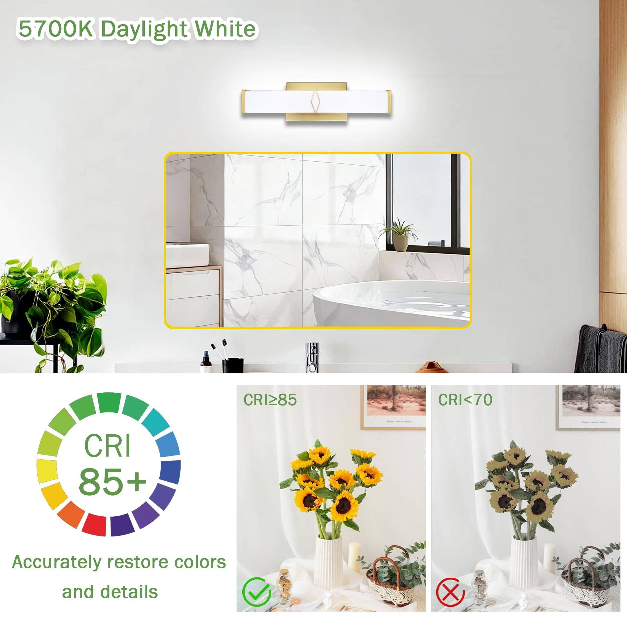 5700K Daylight White

CRI ≥85

Accurately restore colors and details

CRI <70