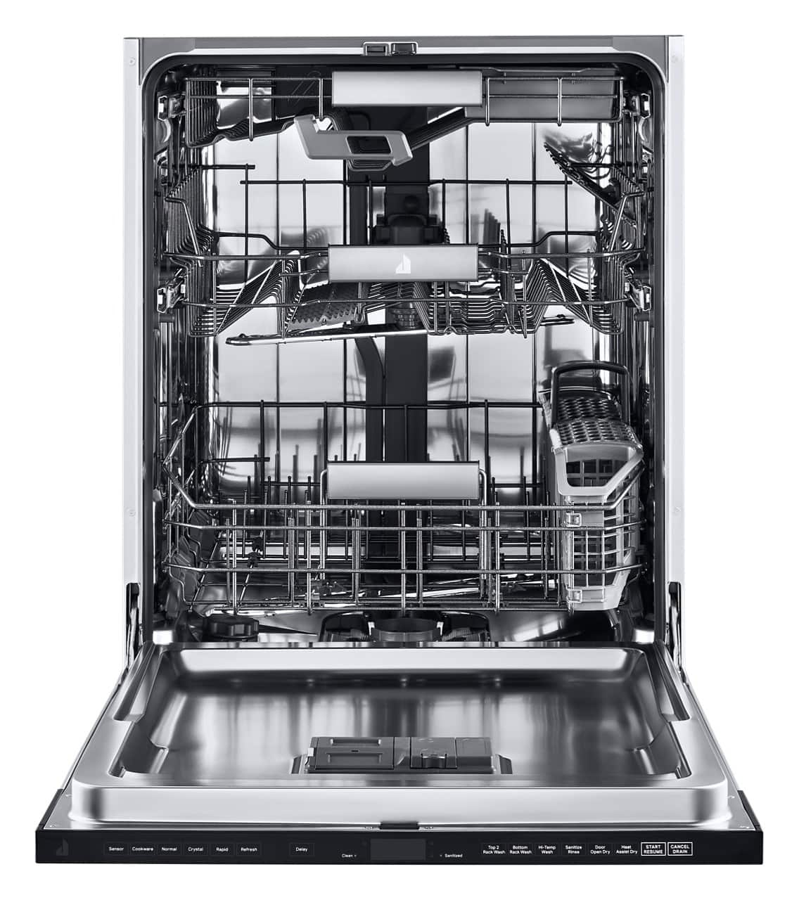 Alt View 1. JennAir - Top Control Built-In Stainless Steel Tub Dishwasher with 3rd Rack and 38 dBA - Custom Panel Ready.