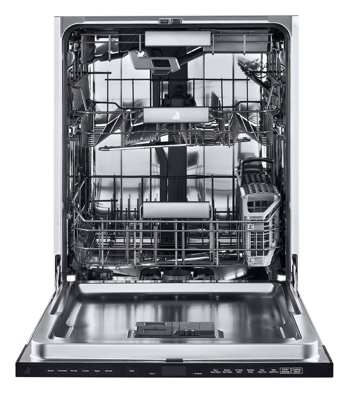 Alt View 1. JennAir - Top Control Built-In Stainless Steel Tub Dishwasher with 3rd Rack and 38 dBA - Custom Panel Ready.