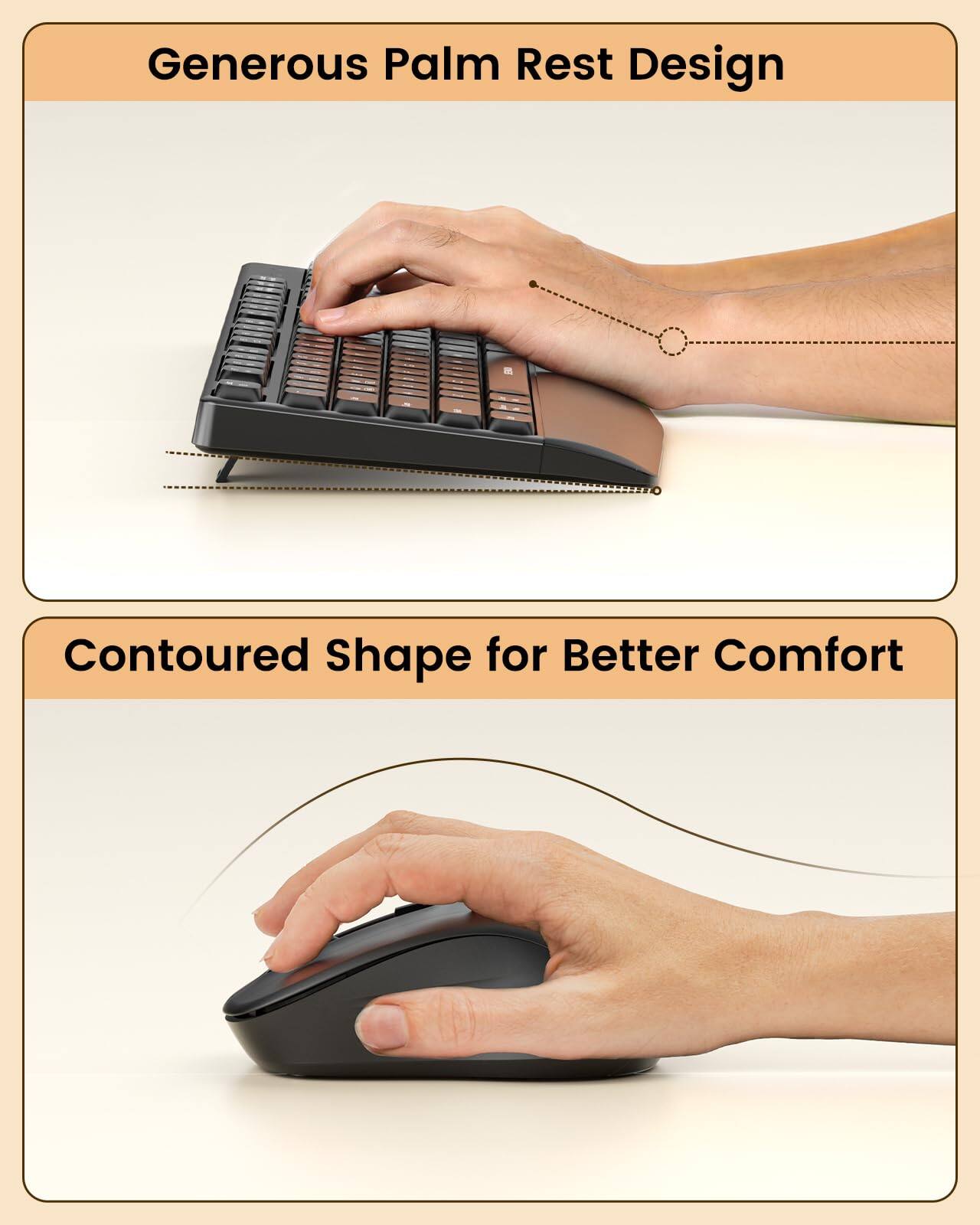 Generous Palm Rest Design

Contoured Shape for Better Comfort