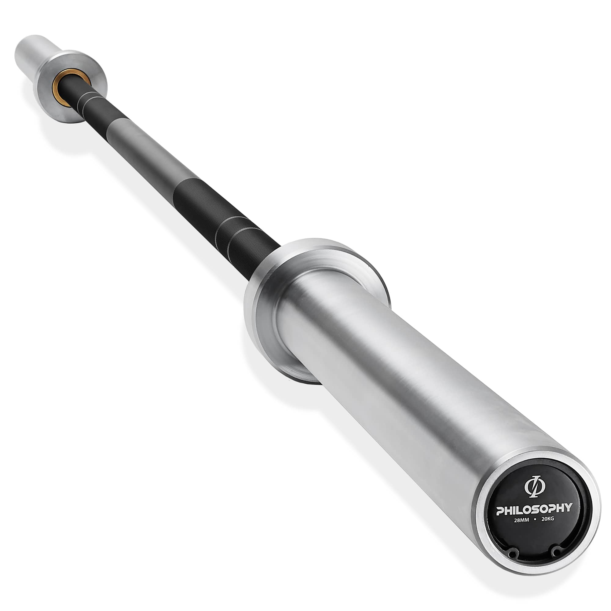 Philosophy Gym - Olympic Barbell - Weightlifting and Powerlifting 2-in Bar - Chrome