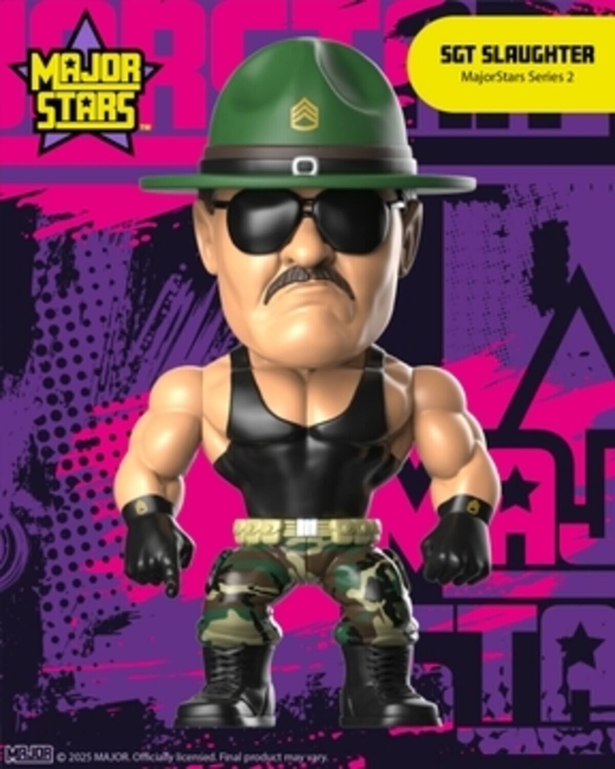 Major Stars Wrestling Sgt. Slaughter 4 Figure - COLLECTIBLES
