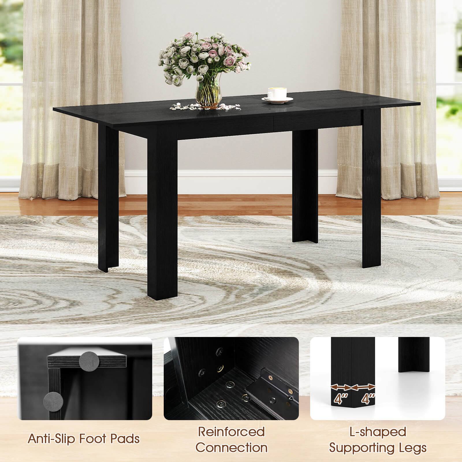 400 x 400 Anti-Slip Foot Pads  
Reinforced Connection  
L-shaped Supporting Legs