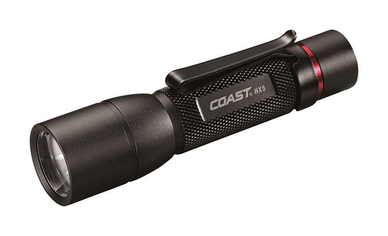 Coast - HX5 130 lm Black LED Flashlight AA Battery