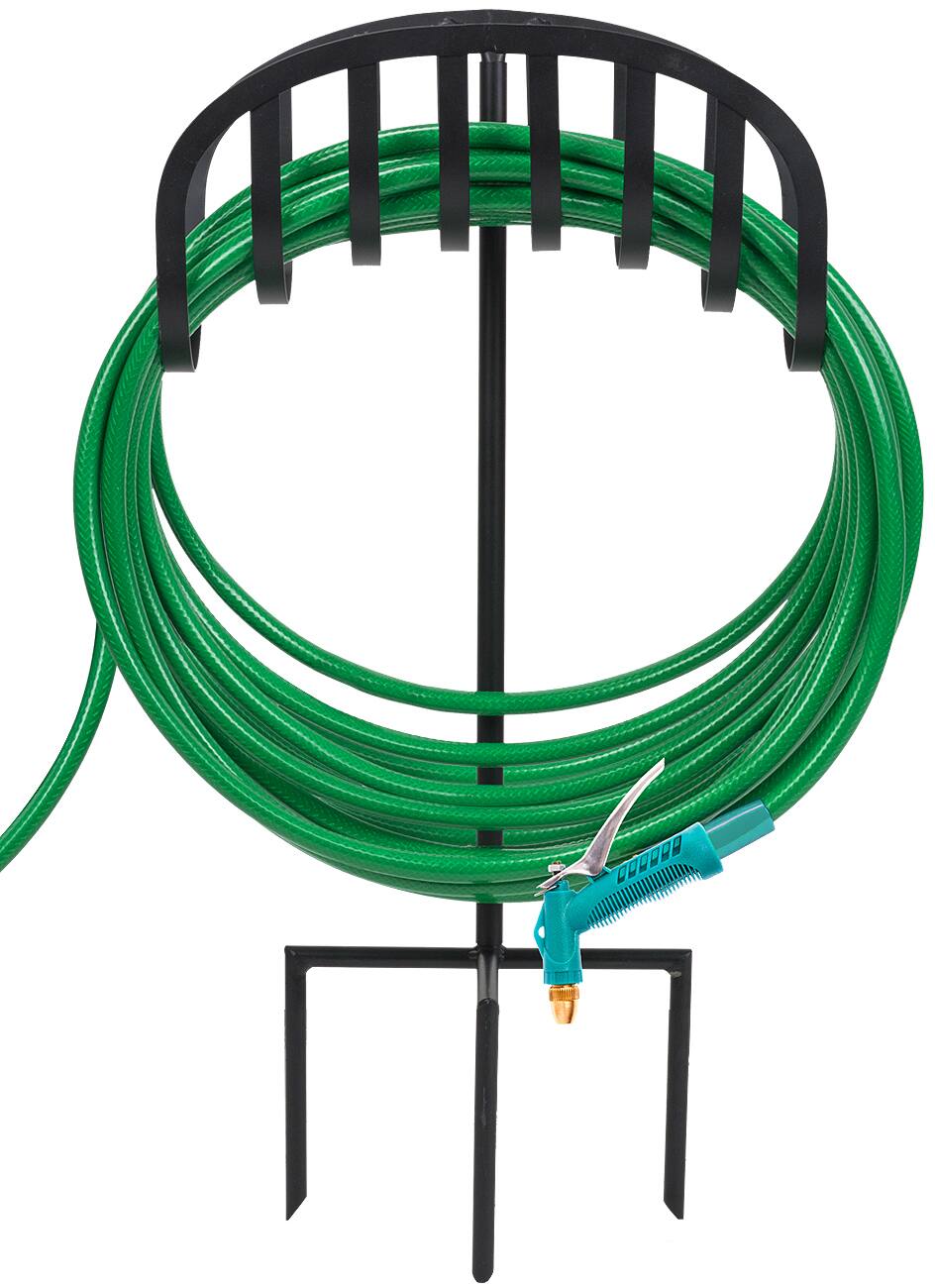 Alt View 4. Sorbus - Sorbus Manger Garden Water Hose Storage, Great for Garden, Lawn, Yard, Decorative Stand with Ground Stakes.