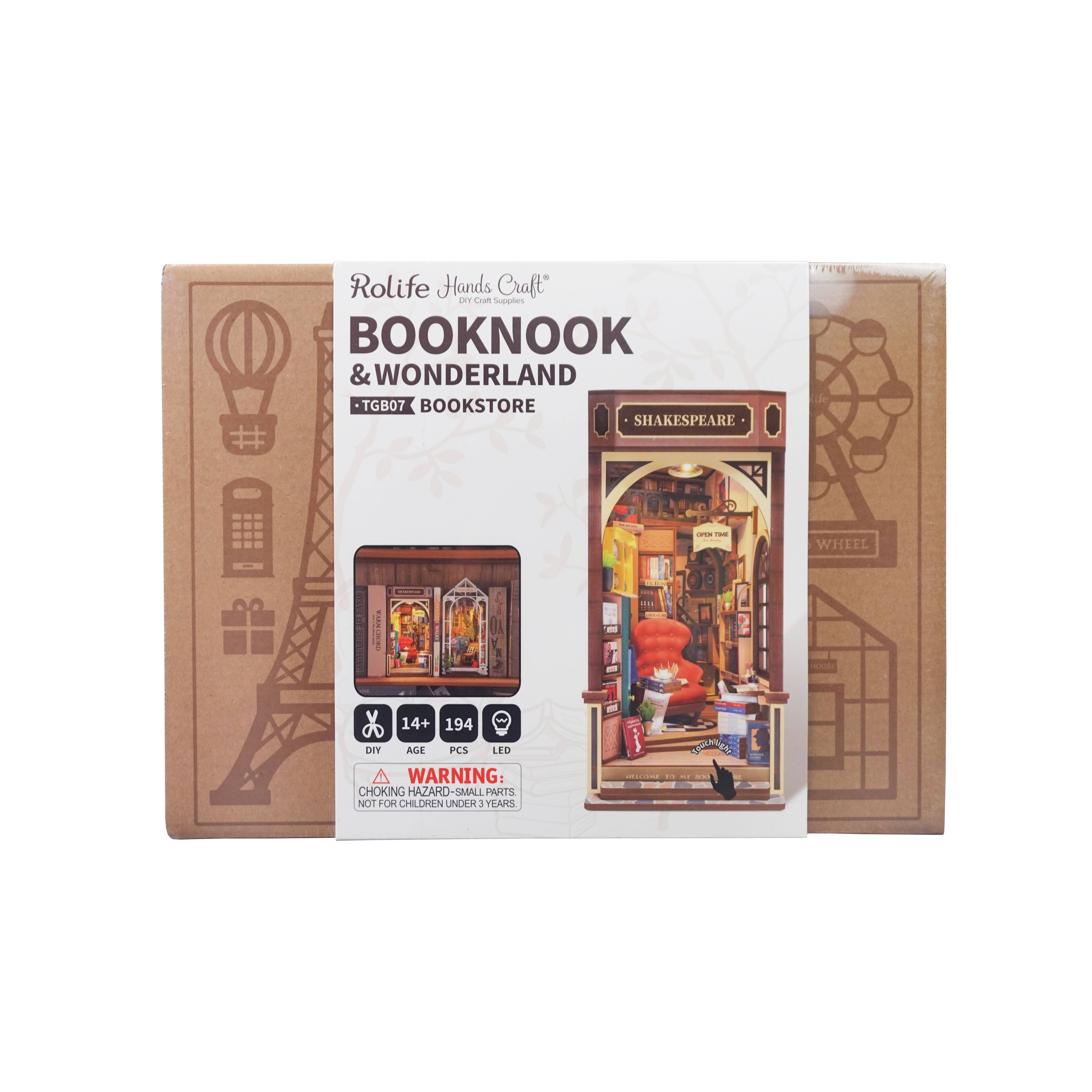 Alt View 1. 3D Puzzle - DIY 3D Book Nook Kit - Bookstore 194 pcs.