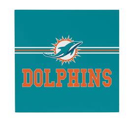 Evergreen Enterprises - Miami Dolphins 12" x 12" Wood Wall Sign - Multicolor