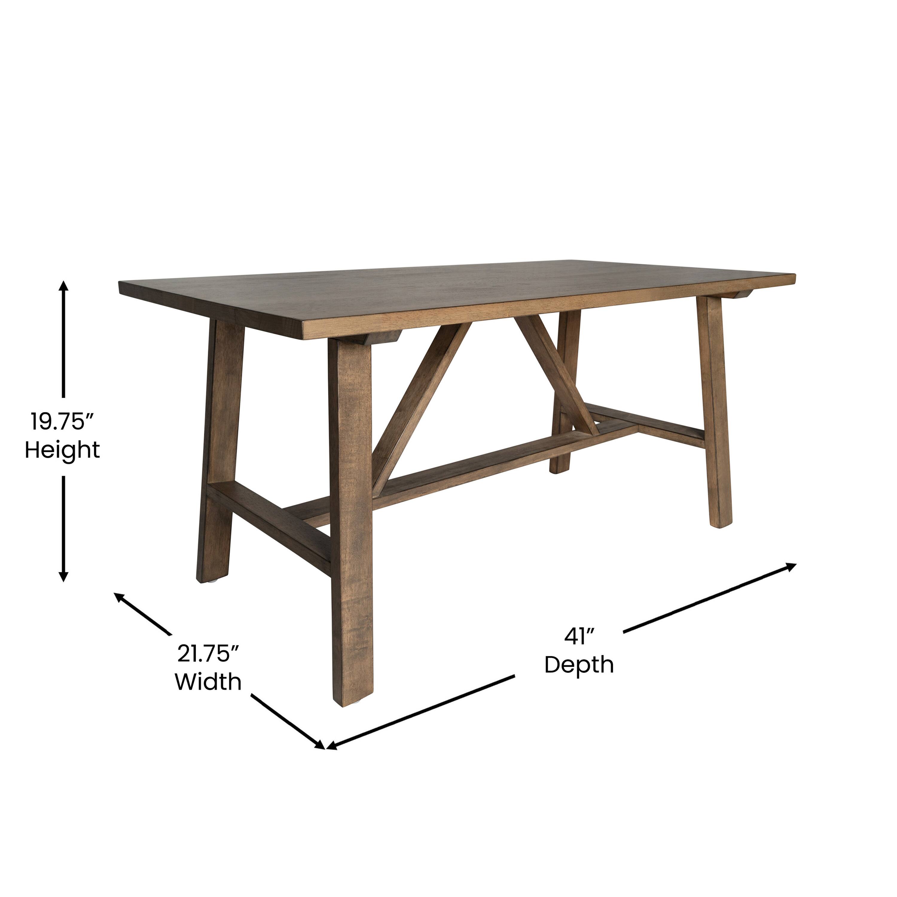19.75" Height  
21.75" Width  
41" Depth