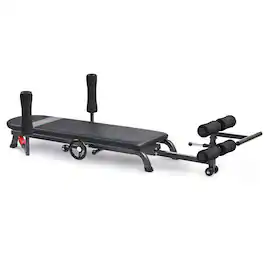 Sunny Health & Fitness - Adjustable Stretch and Decompression Table - Black