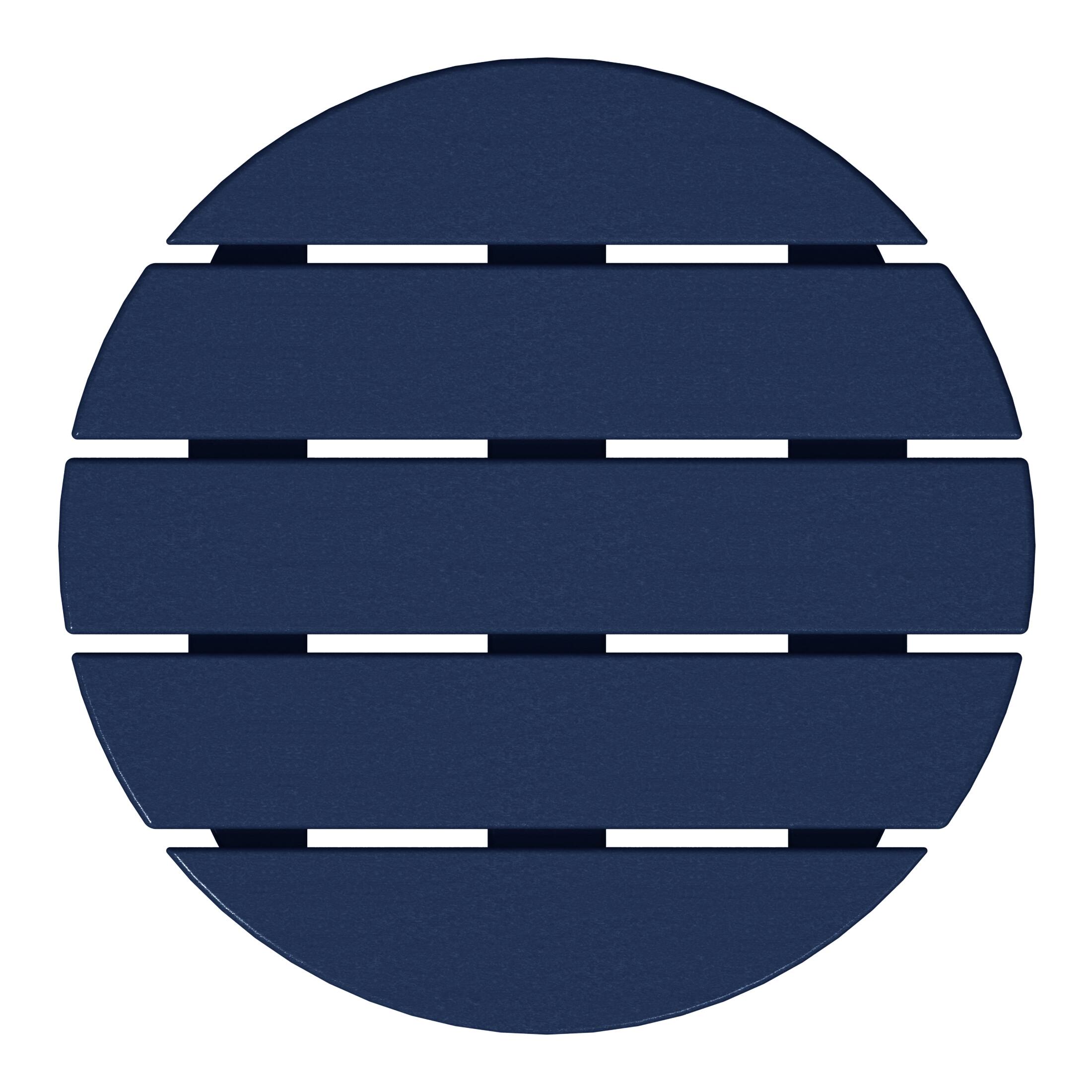 Alt View 2. WestinTrends - WestinTrends Dylan Adirondack Round Outdoor Side Table - Navy Blue.