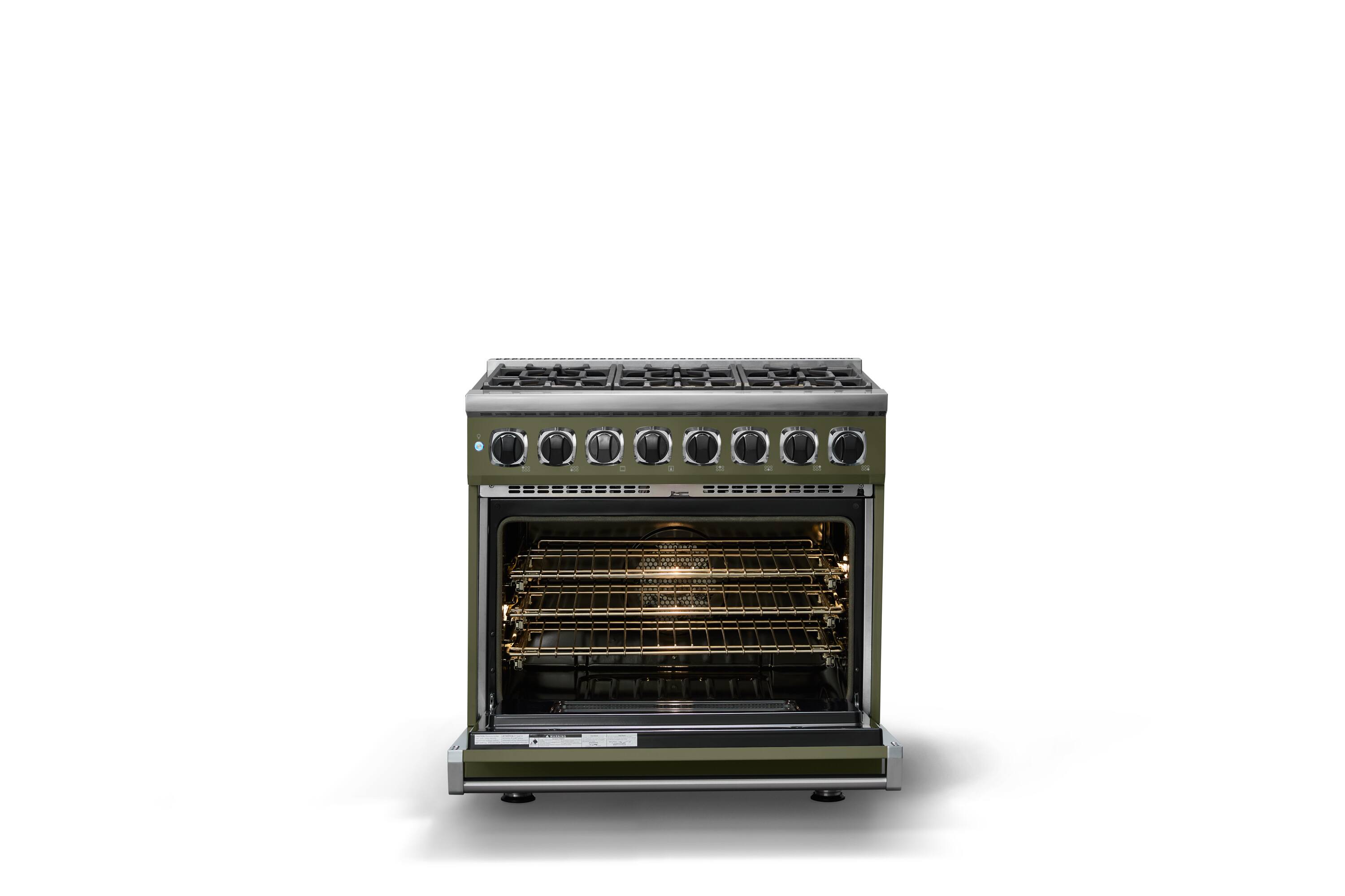 Alt View 1. Viking - 36 in. Wide 6 Burner Dual Fuel Sealed Burner Range - Martini.