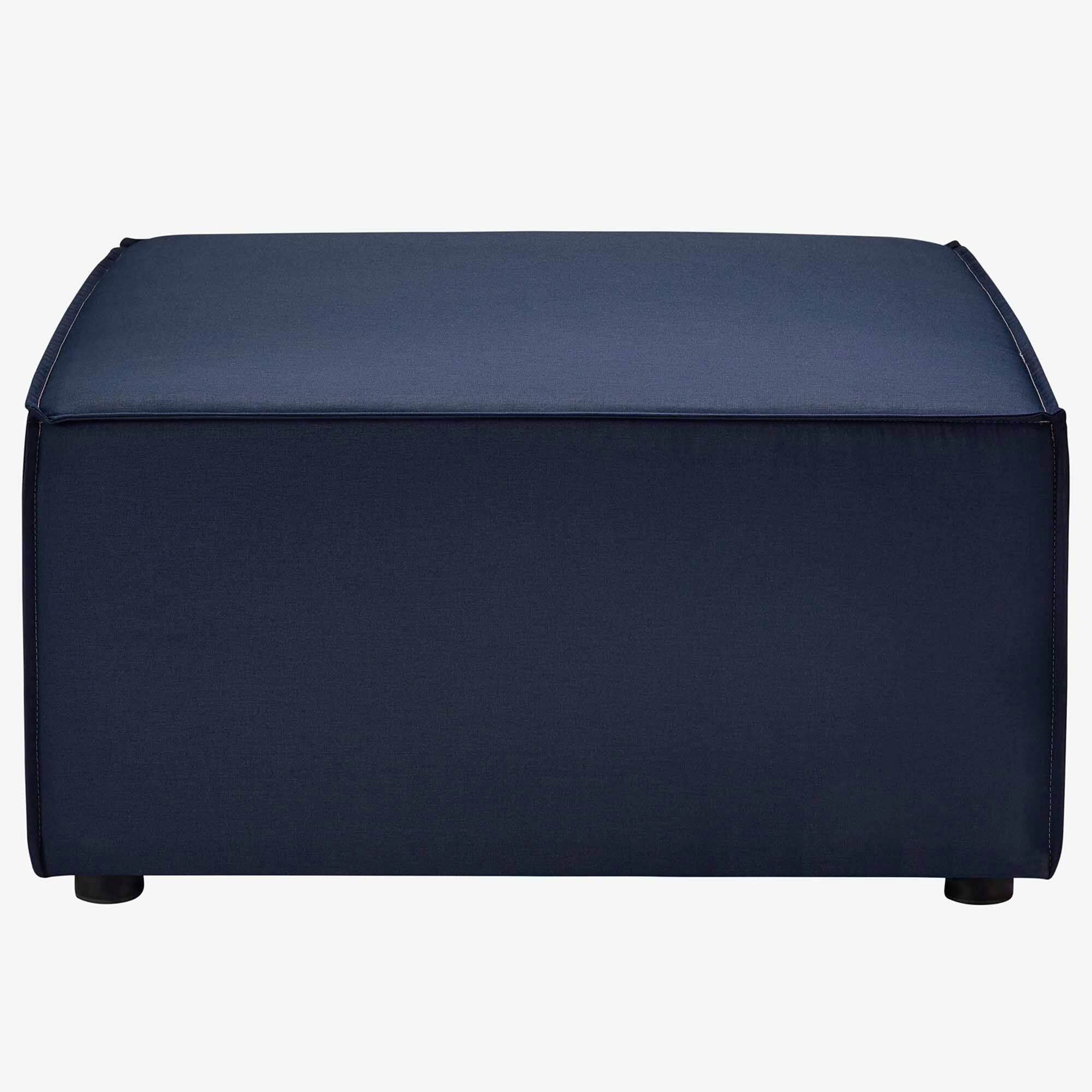 Alt View 1. Modway - Saybrook Outdoor Patio Upholstered Sectional Sofa Ottoman by Modway - Navy.