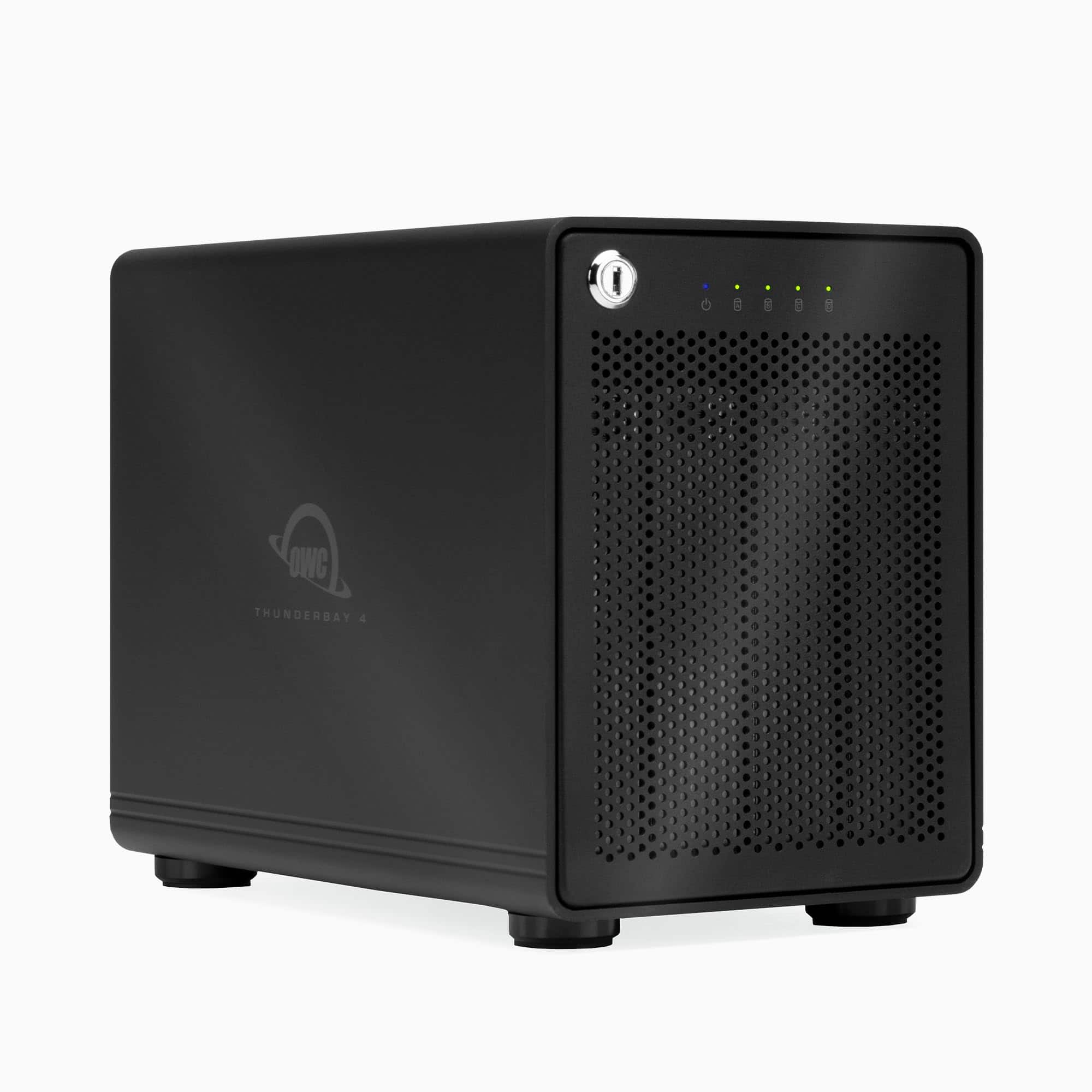 OWC - ThunderBay 4 RAID 5 with Dual Thunderbolt 3 Ports (0GB RAID), Includes SoftRAID XT - Black