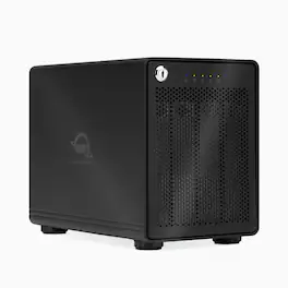 OWC - ThunderBay 4 RAID 5 with Dual Thunderbolt 3 Ports (0GB RAID), Includes SoftRAID XT - Black