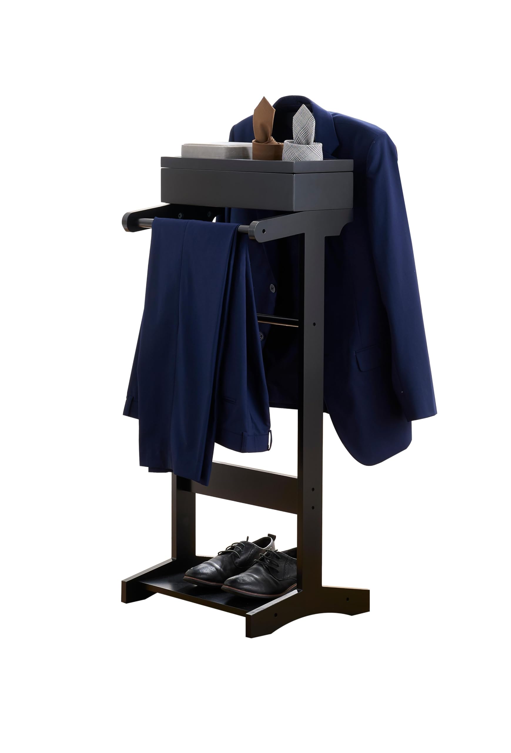 Angle. Kings Brand Furniture - Kings Brand Furniture Mavy Valet Stand - Black.