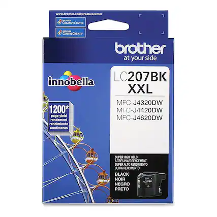 www.brother.com/creativecenter
BROTHER CREATIVECENTER
BROTHER CENTRECRATIF
innobella
LC207BK XXL
1200* page yield
rendement
rendimiento
rendimento
MFC-J4320DW
MFC-J4420DW
MFC-J4620DW
SUPER HIGH YIELD
A TRES HAUT RENDEMENT
SUPER ALTO RENDIMIENTO
ULTRA RENDIMENTO
BLACK
NOIR
NEGRO
PRETO
at your side