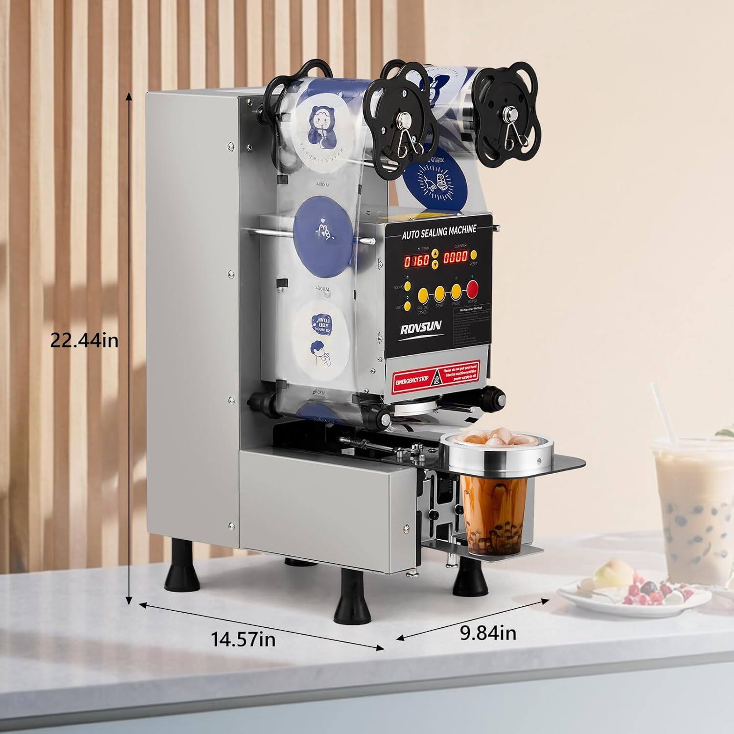 A AUTO SEALING MACHINE O 160 0000 22.44in a ROVSUN DNRCT39 14.57in 9.84in