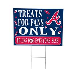 Evergreen Enterprises - Atlanta Braves 18" x 24" Halloween Treats Outdoor Yard Sign - Multicolor