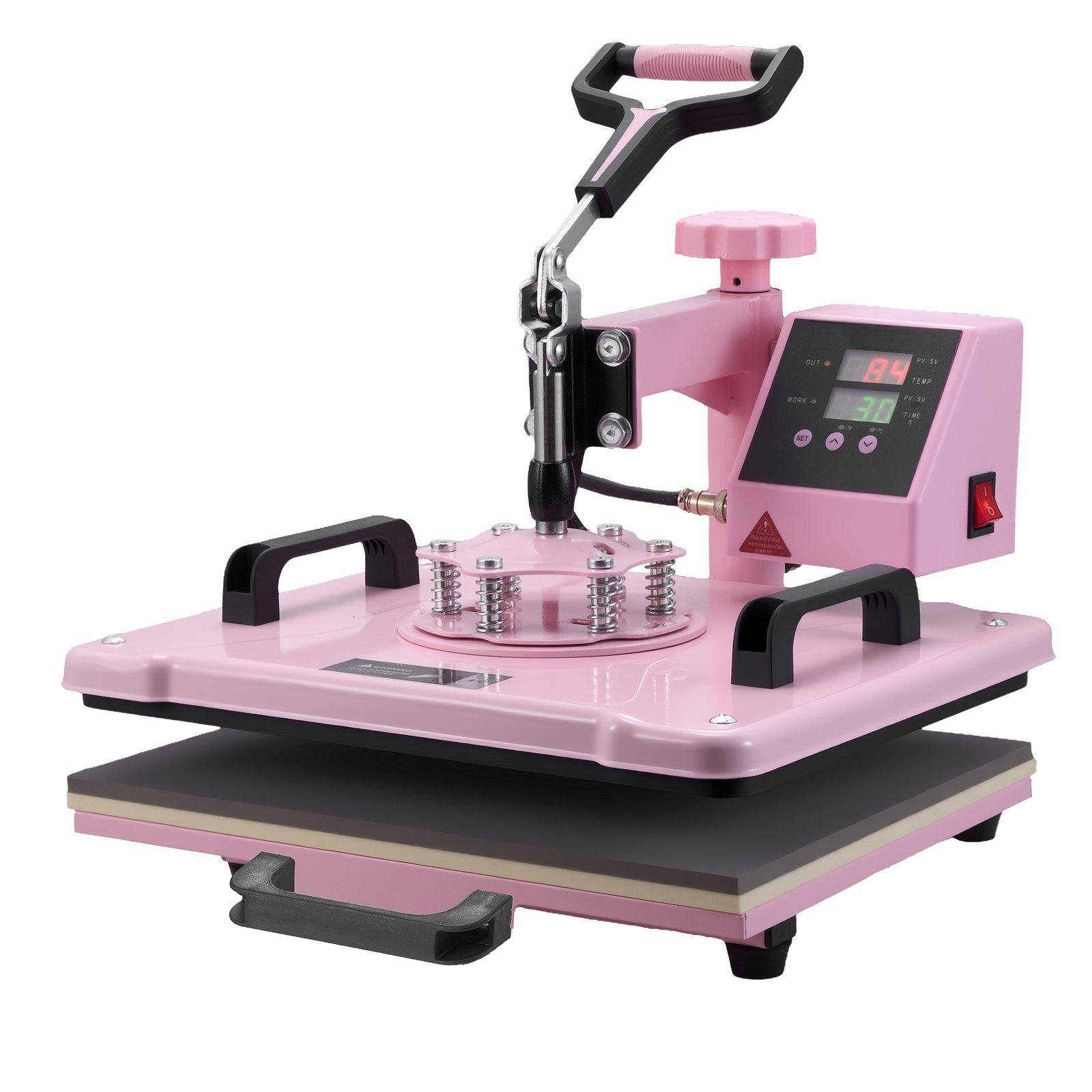 Alt View 9. Glintex - 12"x15" 5-in-1 Heat Press with 30oz Tumbler Press, 360° Swing-Away, Precise Digital Control for Sublimation.