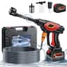 NEXPOW - 1000PSI Cordless Pressure Washer with 6-in-1 Nozzle and 4.0Ah Battery