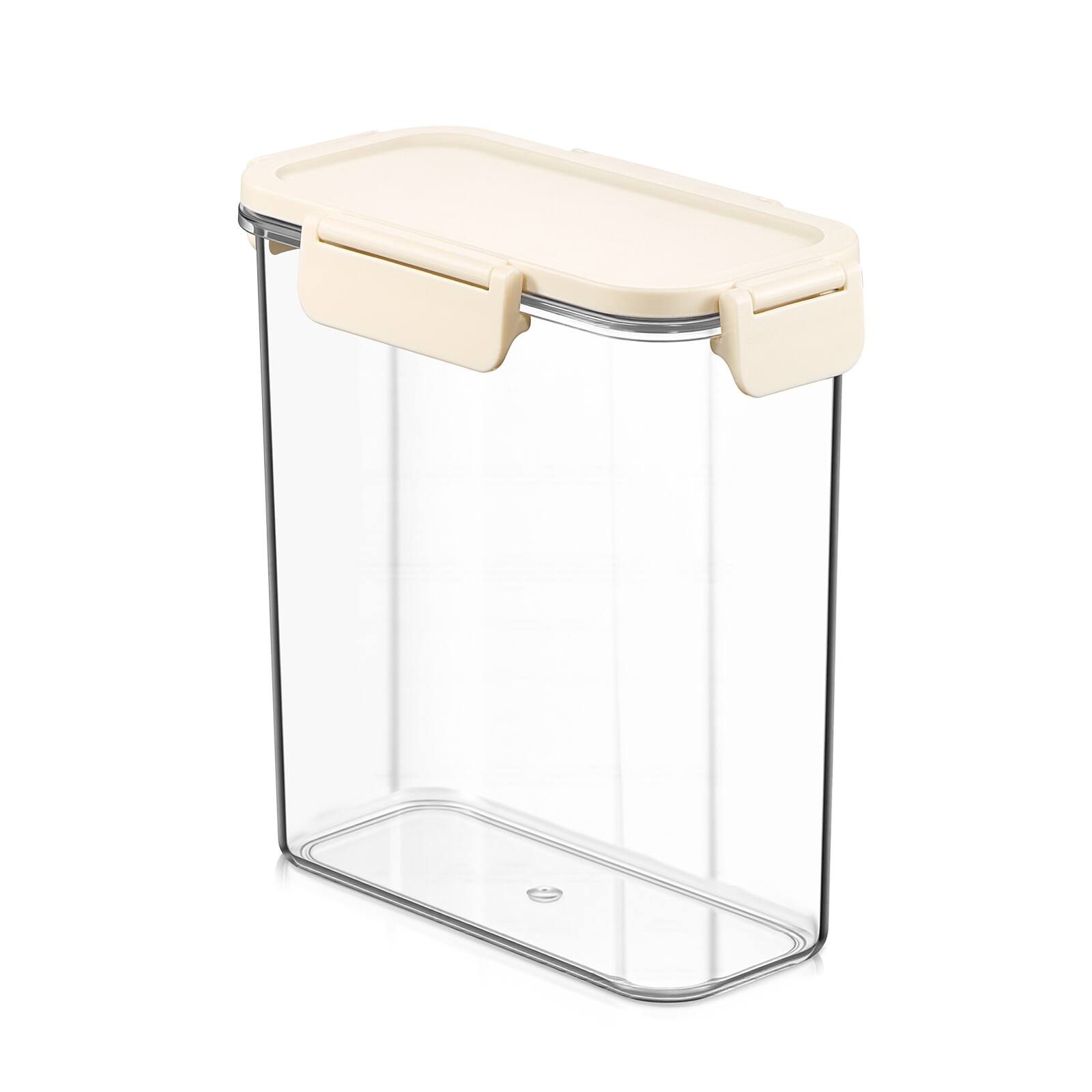 Angle. Sorbus - Sorbus Airtight Food Storage Container- Clear Stackable Pantry Canister with Secure Lid for Rice, Cereal, Flour, Pasta - Clear.