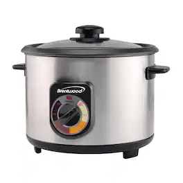 Brentwood - TS-1020S 10-Cup Stainless Steel Crunchy Persian Rice Cooker - Silver