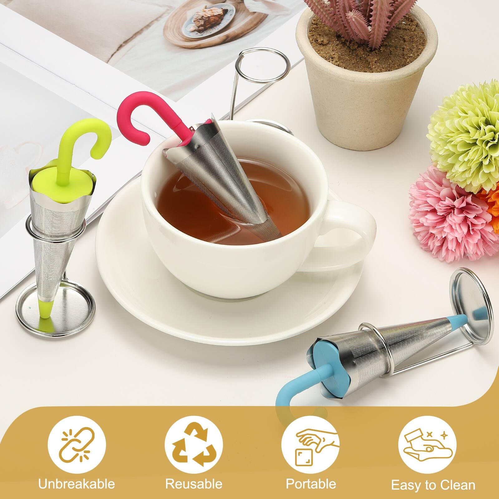 Unbreakable, Reusable, Portable, Easy to Clean