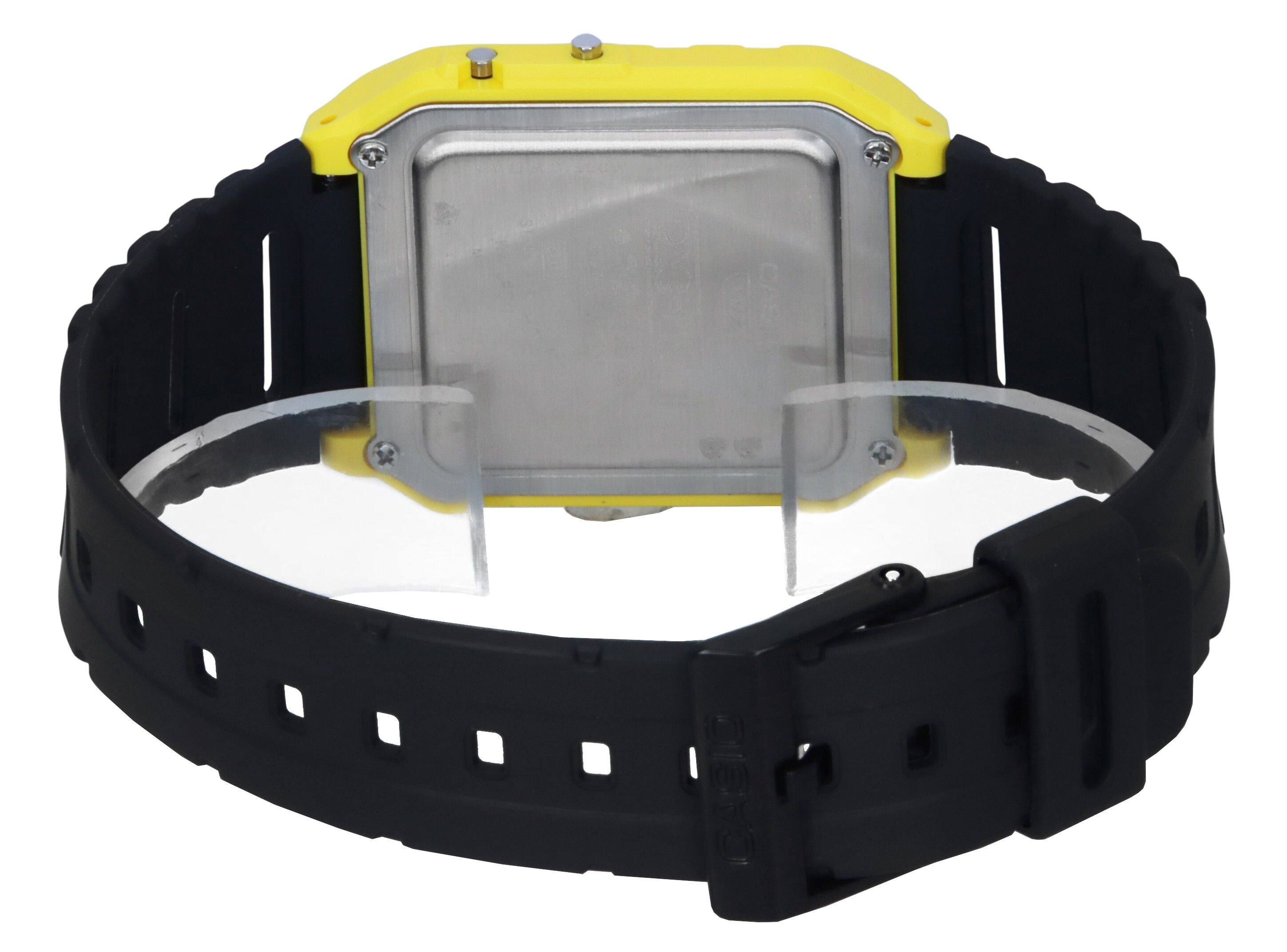Alt View 1. Casio - Digital PAC-MAN Collaboration Quartz CA-53WPC-1B Unisex Watch 8-Digit Calculator Alarm Chrono Bio-Based Resin Strap - Black, Yellow.