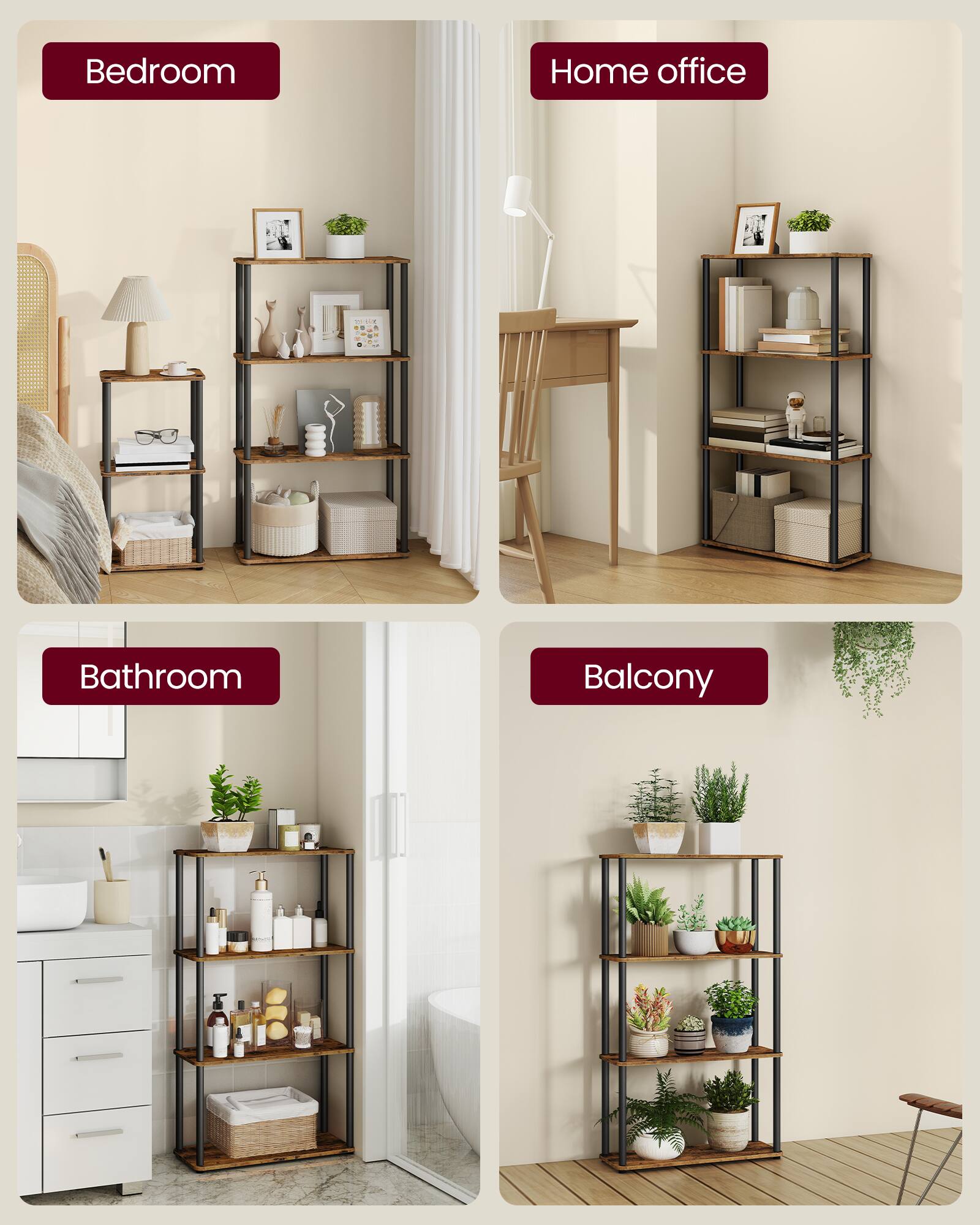 - Bedroom
- Home office
- Bathroom
- Balcony