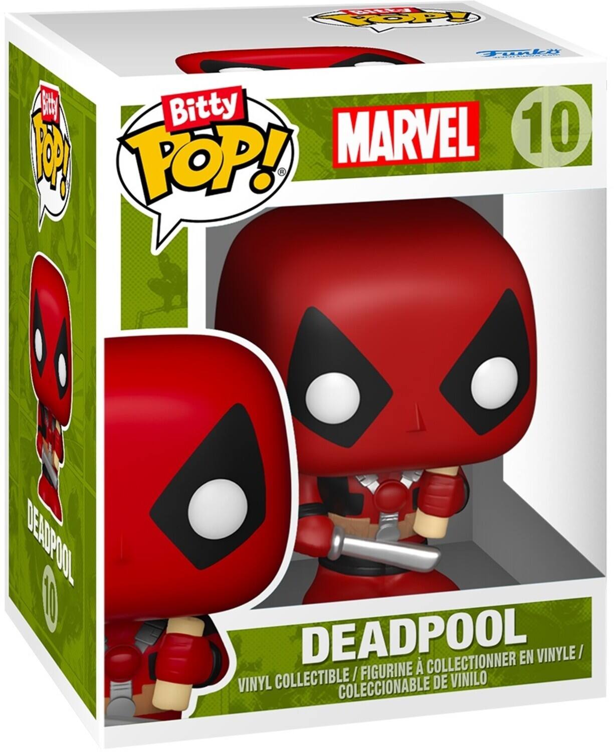 Bitty, POP!, MARVEL, 10, DEADPOOL, DEADPOOL, COLLECTIONNER EN VINYLE, COLLECTIBLE / FIGURINE VINYLO, COLECCIONABLE DE VINILO, VINYL COLECCIONABLE DE