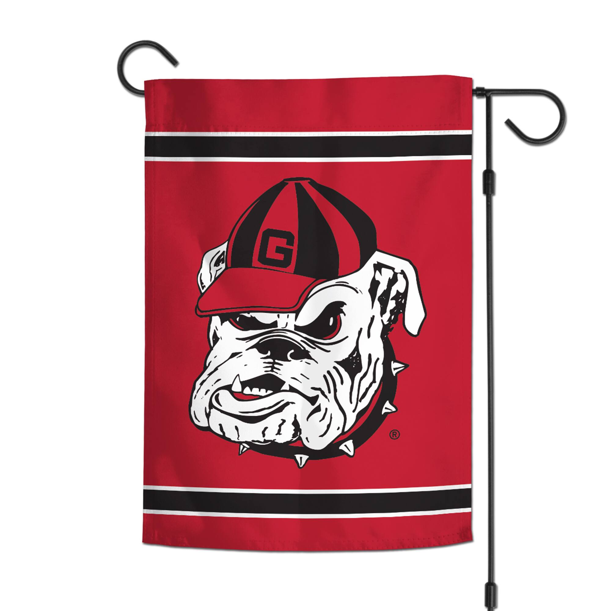 Alt View 1. WinCraft - Georgia Bulldogs 12" x 18" Double-Sided Garden Flag - Multicolor.