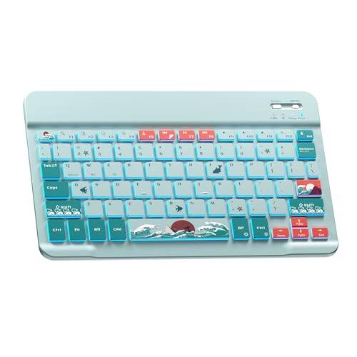 Pacoar Cade - For Ipad 10th/9th/8th/7th Gen Pro Air 13/11 Inch & Mini | Ultra-thin Lightweight Wireless With Rechargeable Ios/android - WK80-Blue