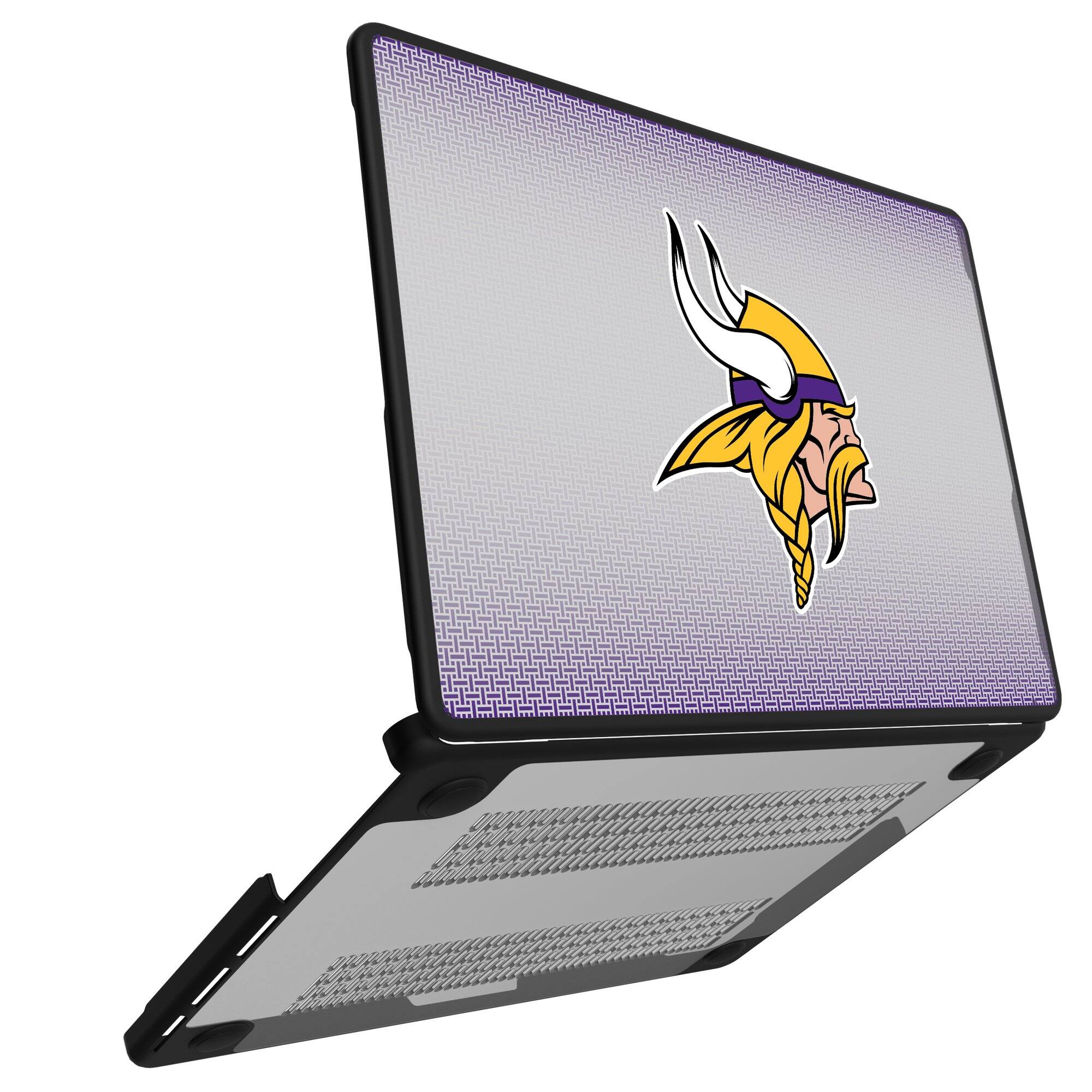 Alt View 1. Keyscaper - Minnesota Vikings Linen MacBook Case - Pro 13 in - Multicolor.