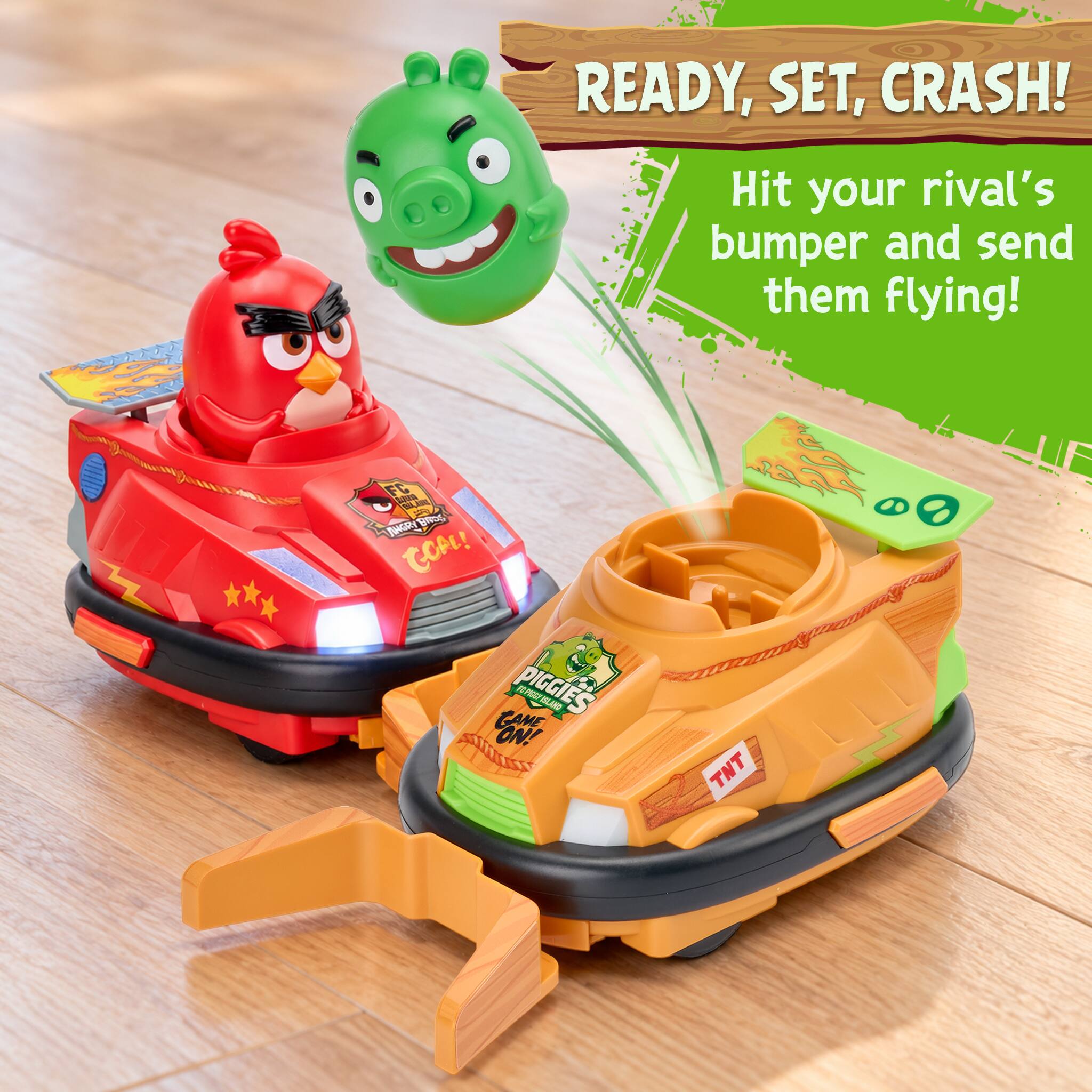 READY, SET, CRASH!  
Hit your rival's bumper and send them flying!  
SAJUDO ASIL K JUNGRY BROS GOAL! GAME PIGGIES F ISLAND ON!  
TNT  
80