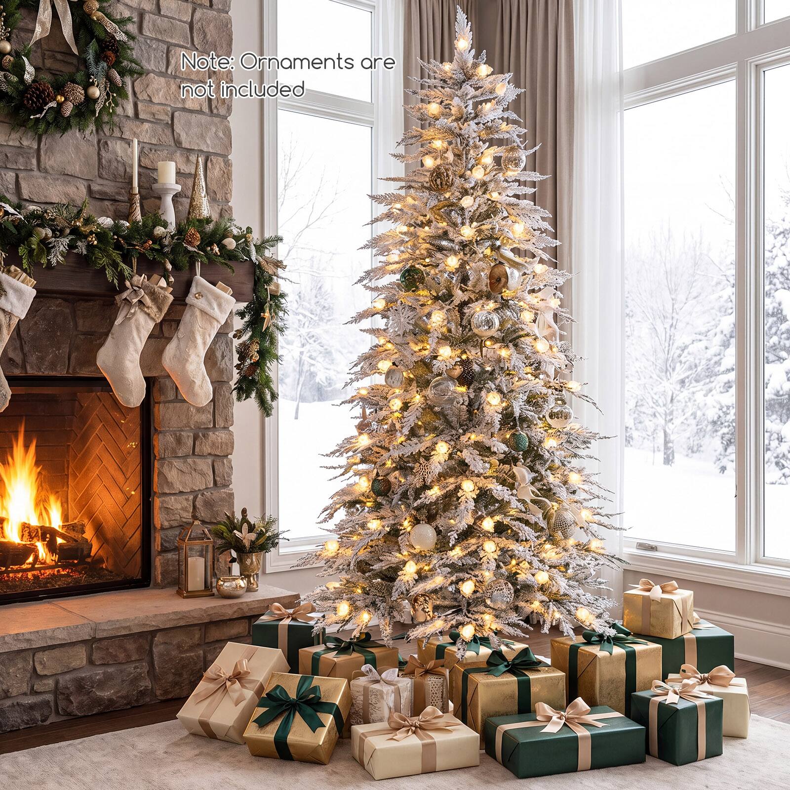 Note: Ornaments are not included