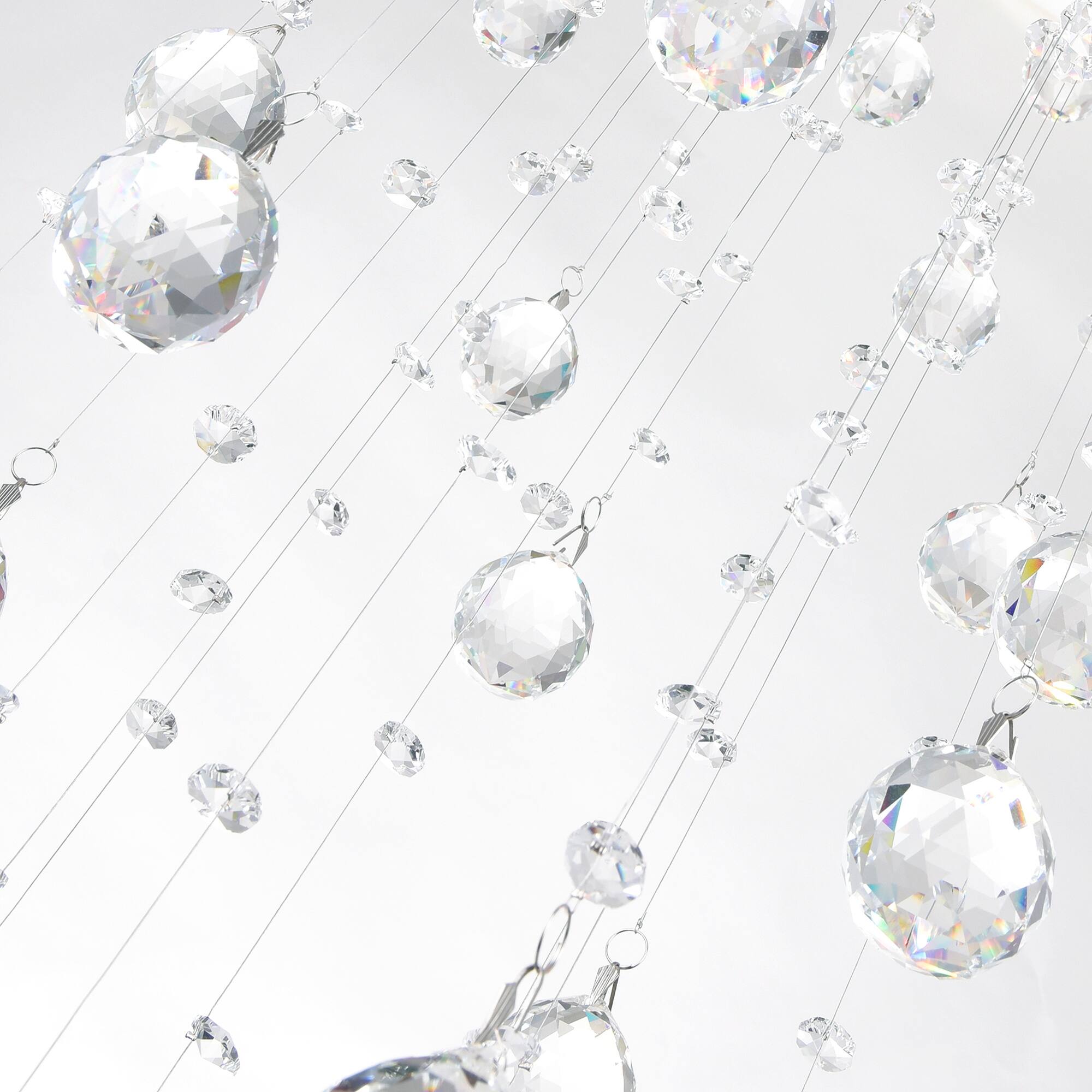 Back. CWI Lighting - Spiral 6 Light Flush Mount With Chrome Finish - Chrome.