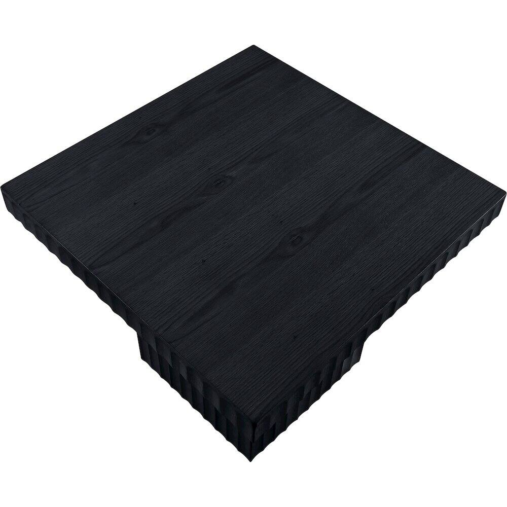 Alt View 4. Meridian Furniture - Spencer Black Oak Veneer Coffee Table - Black.