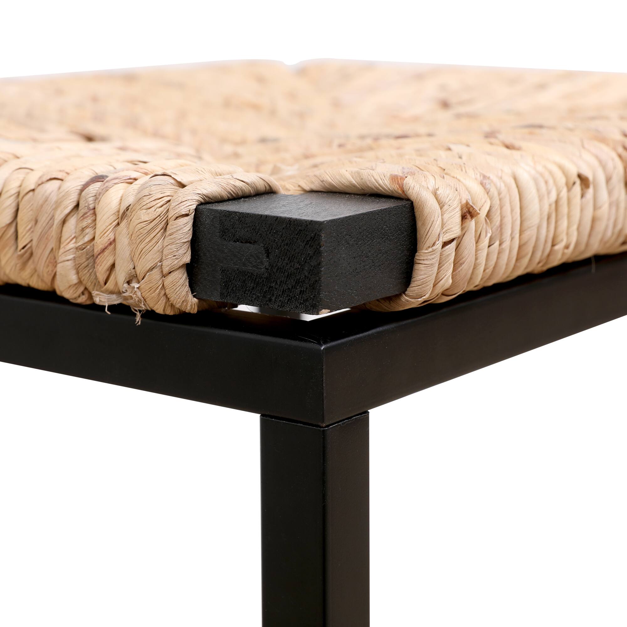 Alt View 7. GOODSILO - Set of 2 Backless Bar Stools with Paper Rope Woven Seats for Kitchen Counter and Dining - Natural.