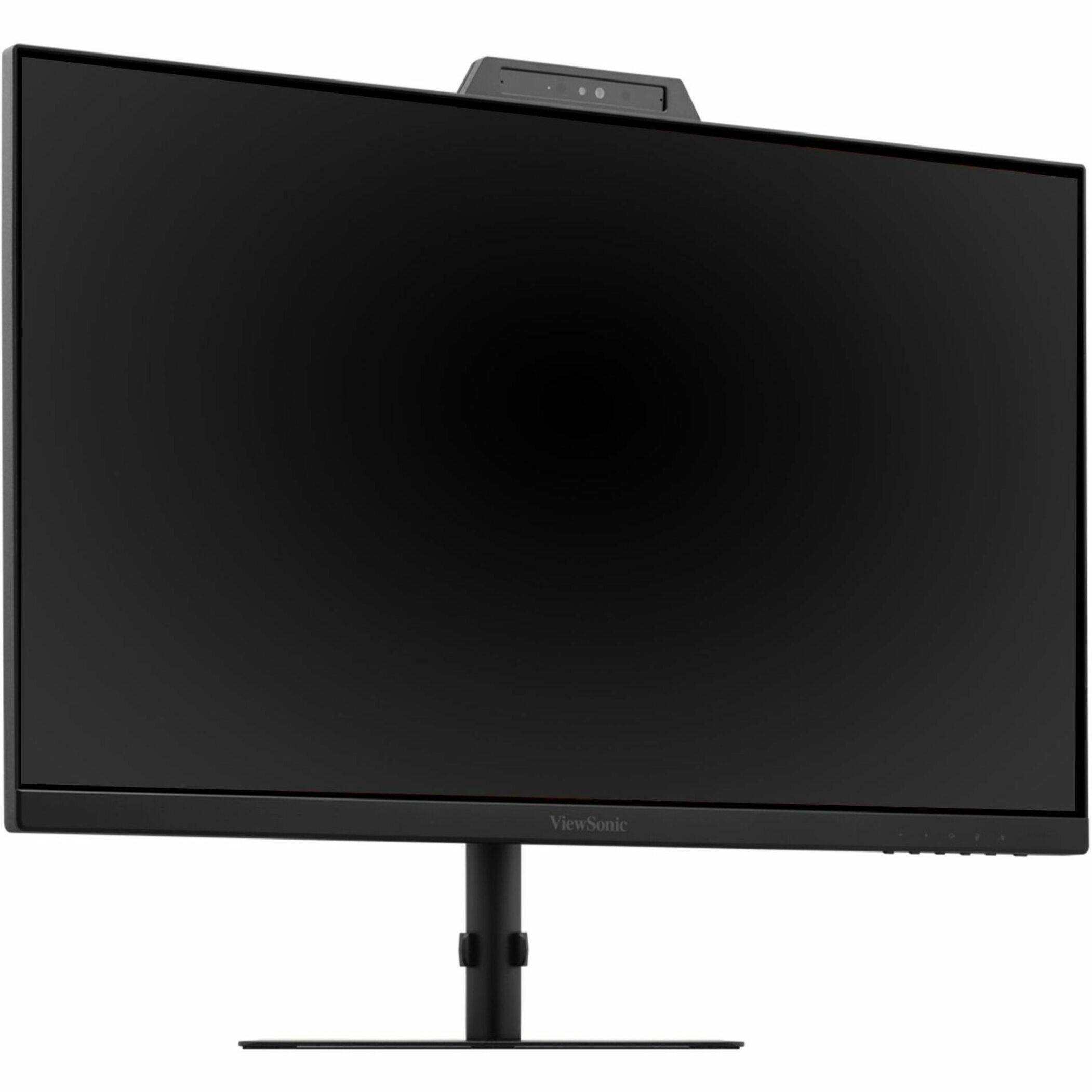 Alt View 25. ViewSonic - VG2741V 27" IPS FHD Video Conferencing Monitor with integrated Windows Hello Certified IR 5MP Webcam. (USB-C, HDMI, DP) - Black.