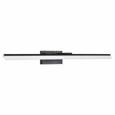 Front. RYHNUYNE - 39-Inch LED Vanity Light for Bathroom Mirror – Modern Black Aluminum & Iron Fixture with Adjustable Color Temperature.