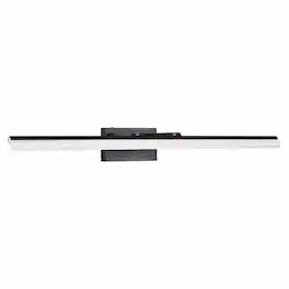 RYHNUYNE - 39-Inch LED Vanity Light for Bathroom Mirror – Modern Black Aluminum & Iron Fixture with Adjustable Color Temperature