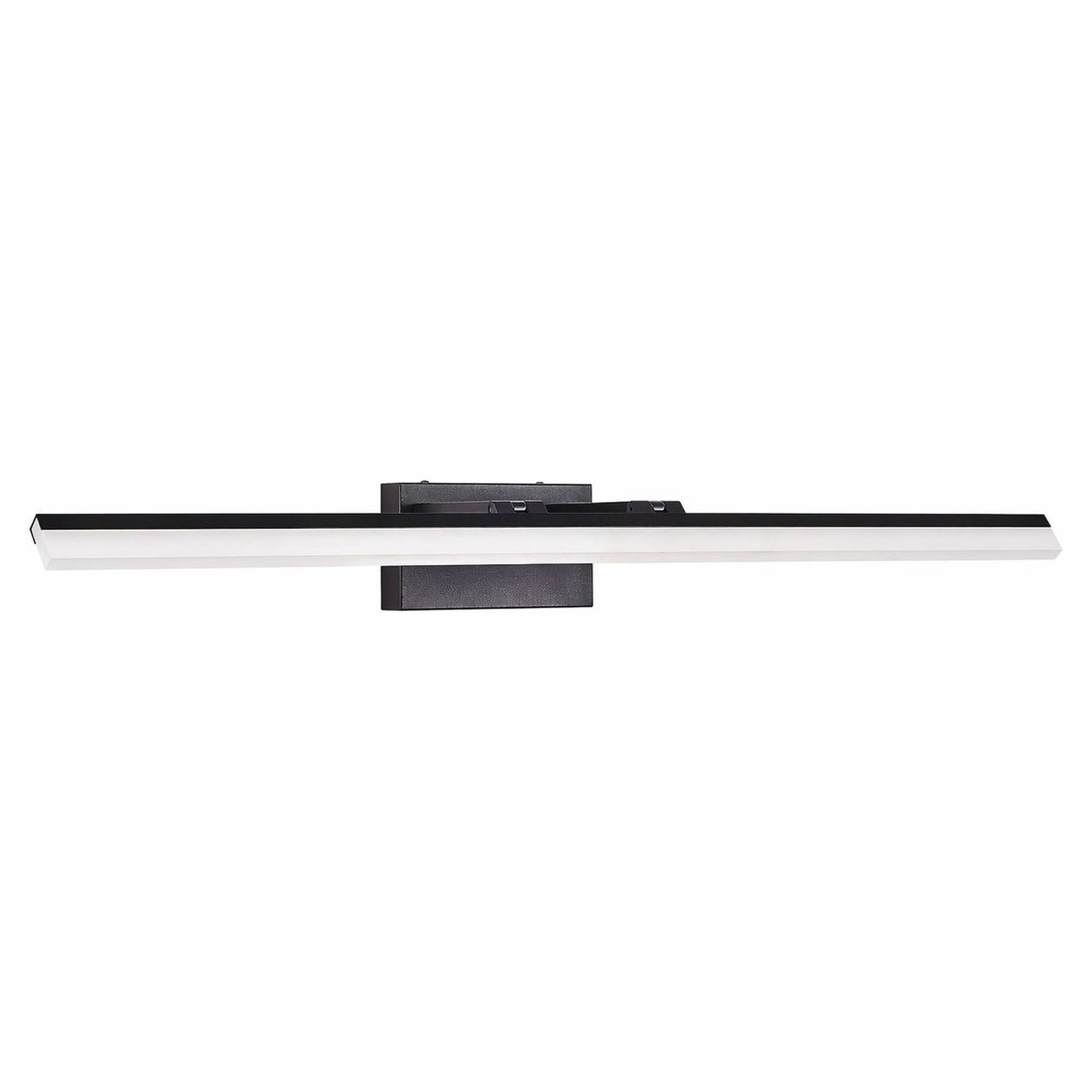 Front. RYHNUYNE - 39-Inch LED Vanity Light for Bathroom Mirror – Modern Black Aluminum & Iron Fixture with Adjustable Color Temperature.