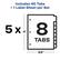 Includes 40 Tabs + 1 Label Sheet per Set
5 x 11" 8 TABS 8.5"