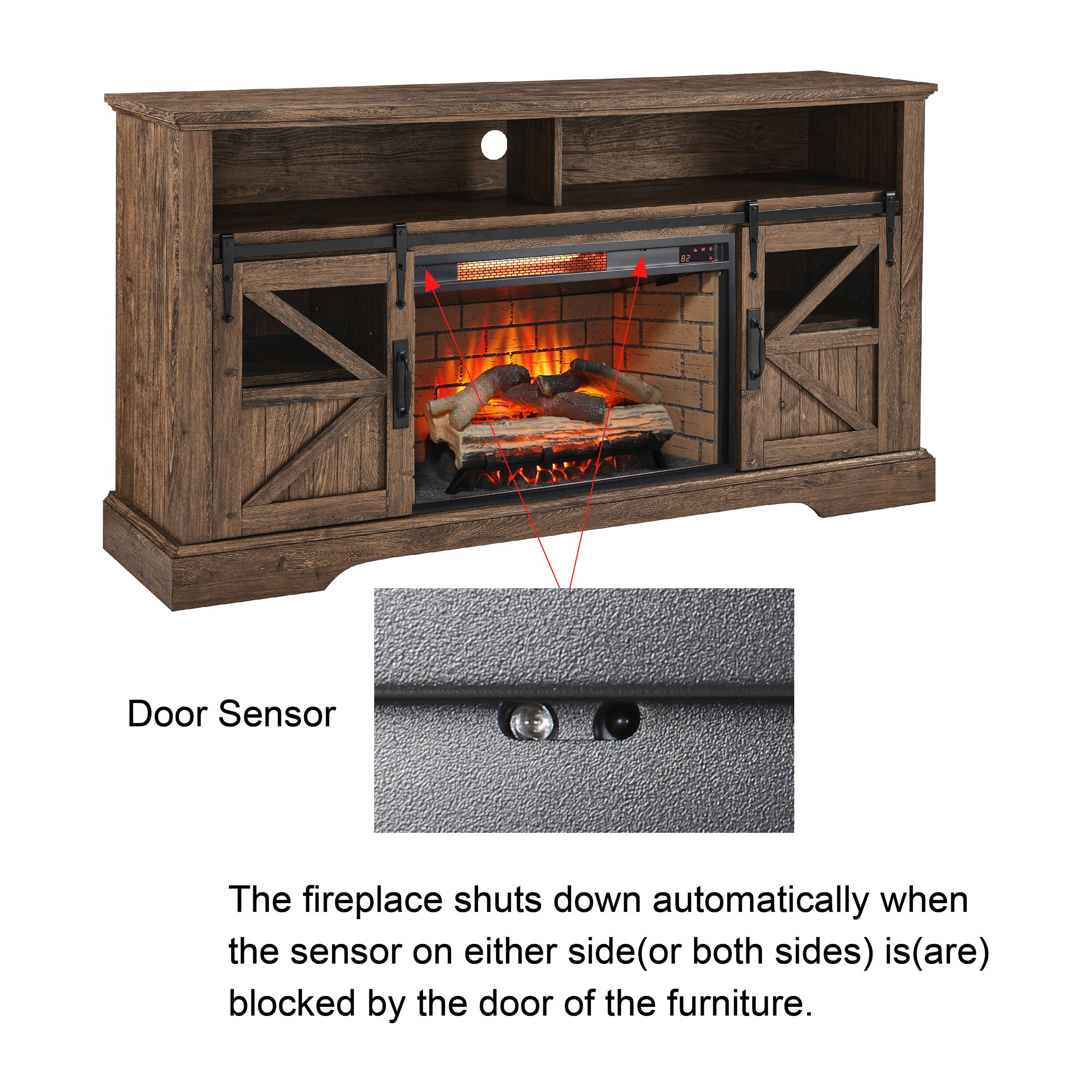 Door Sensor

The fireplace shuts down automatically when the sensor on either side (or both sides) is (are) blocked by the door of the furniture.