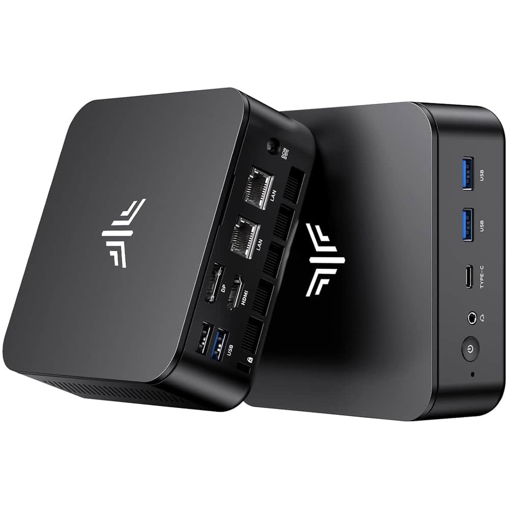 Kamrui - E3 - Mini PC AMD Ryzen 5 3500U (4-Core, 8-Thread, up to 3.7GHz) 16GB DDR4 1TB SSD Triple 4K Compact Desktop - Black